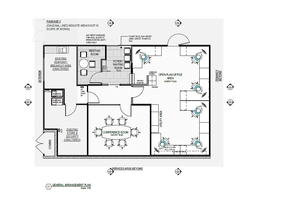 DFO Floor Plan Office Design Brisbane